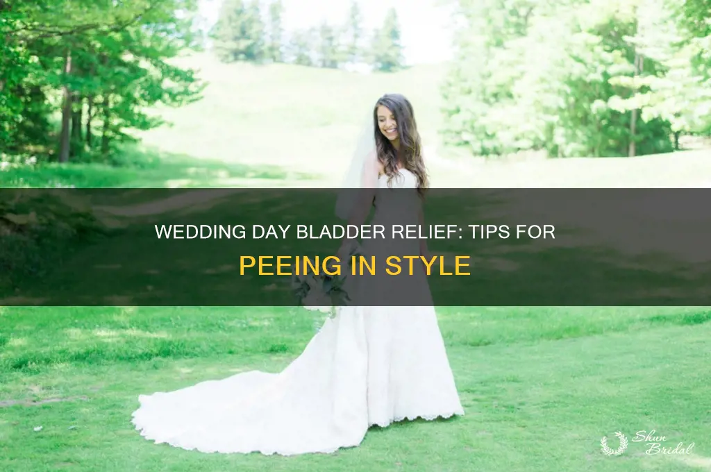 how to pee in a wedding