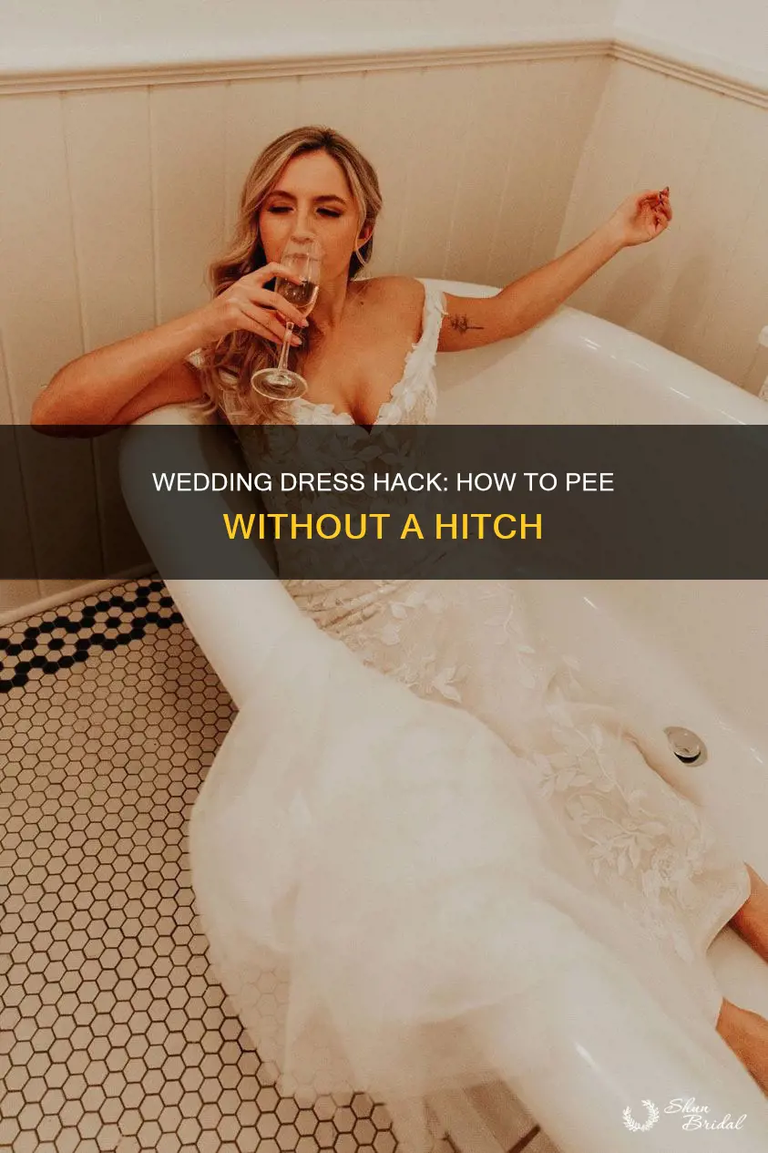 how to pee in wedding dress tight