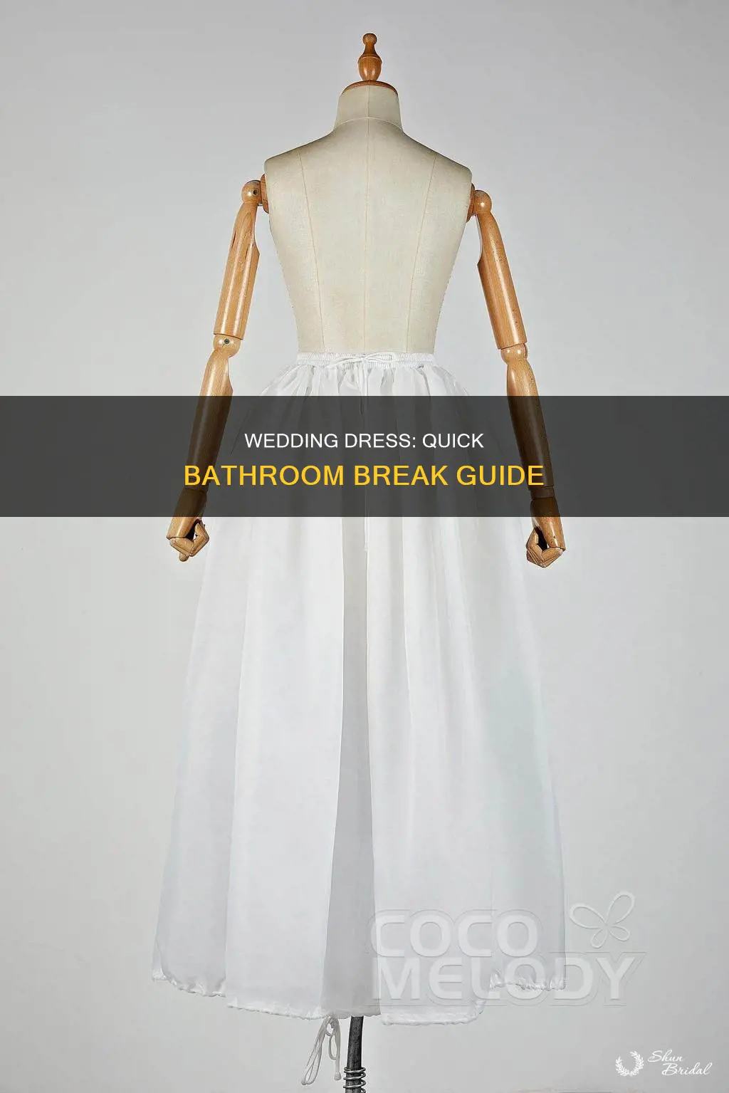 how to pee in wedding dress