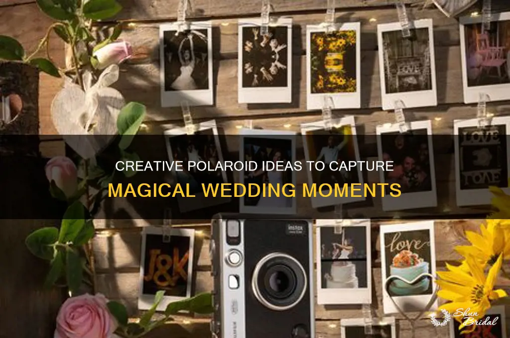 how to people use poleroids for weddings