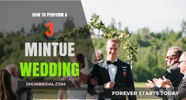 Quick & Intimate: Mastering the 3-Minute Wedding Ceremony