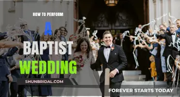 A Guide to Planning and Executing a Traditional Baptist Wedding Ceremony