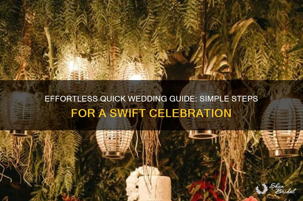 how to perform a quick wedding
