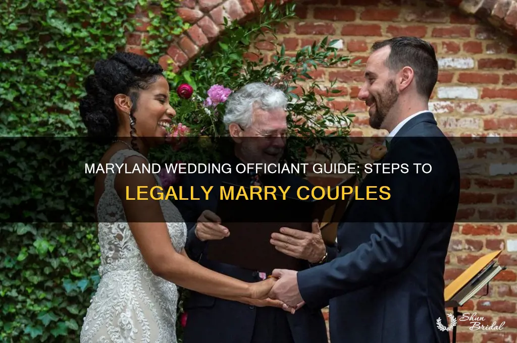 how to perform a wedding in maryland