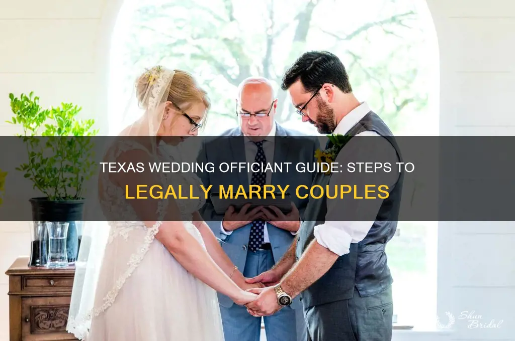 how to perform a wedding in Texas