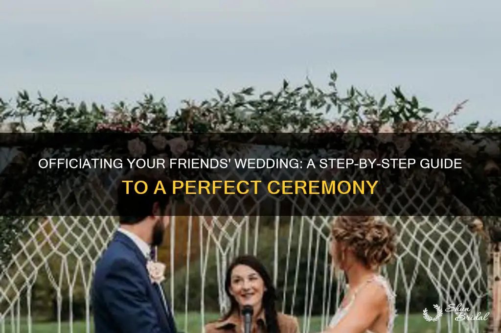 how to perform wedding ceremony for friends