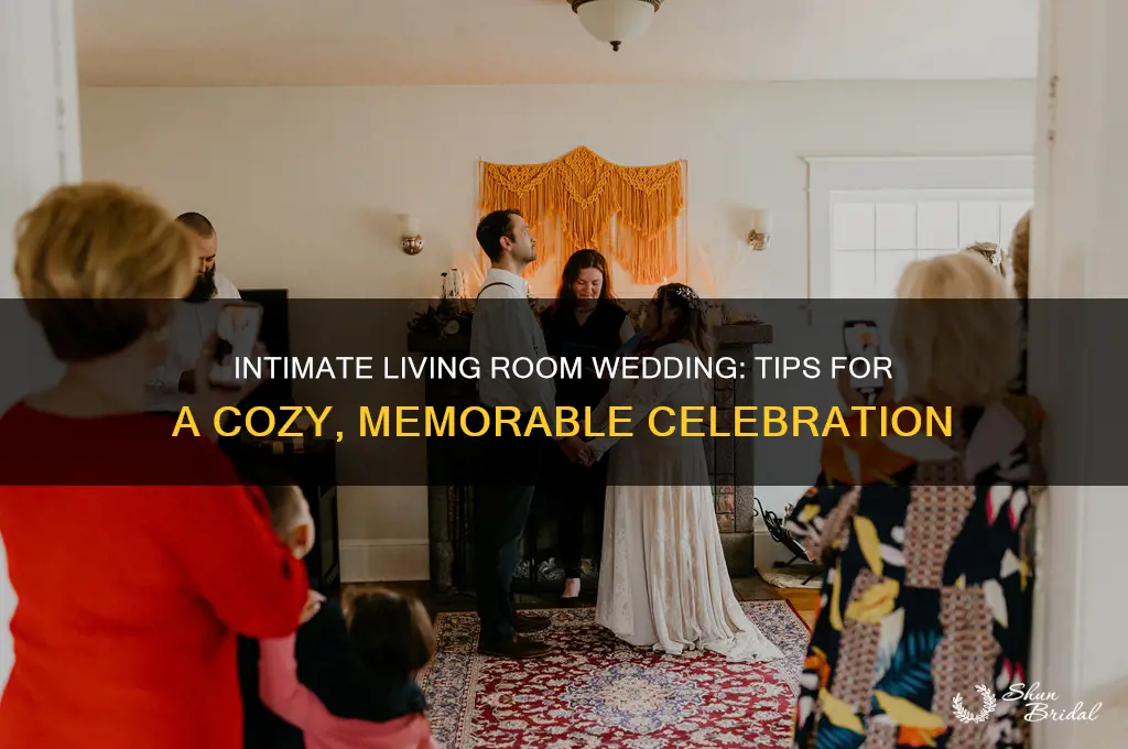 how to perform wedding inside living room