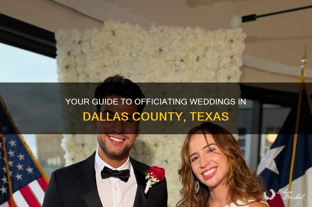 how to perform weddings in dallas county