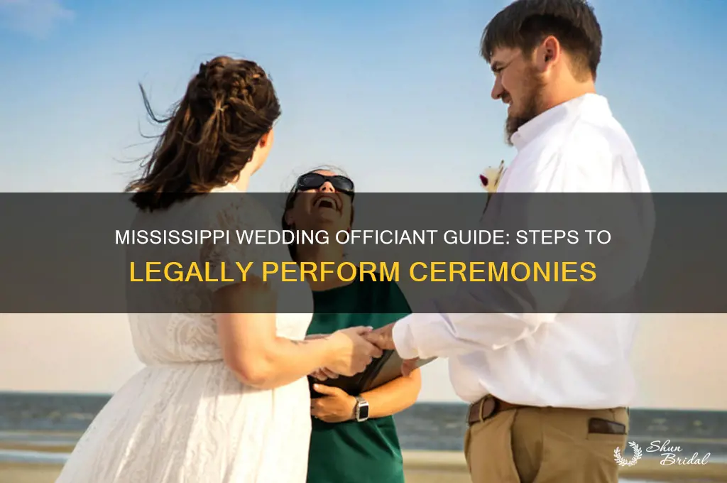 how to perform weddings in mississippi