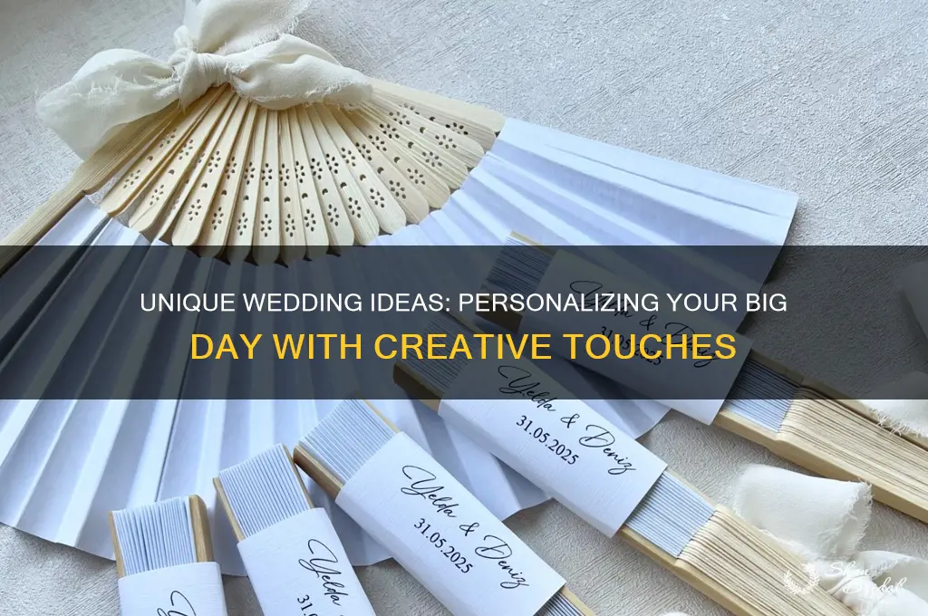 how to personalise a wedding