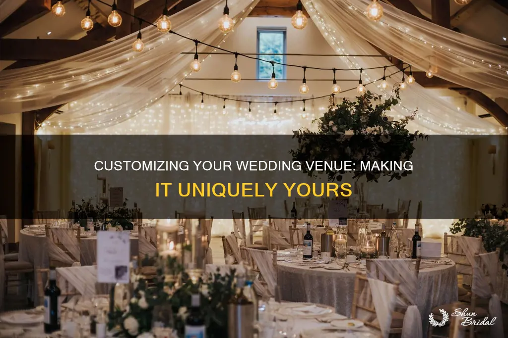 how to personalise your wedding venue