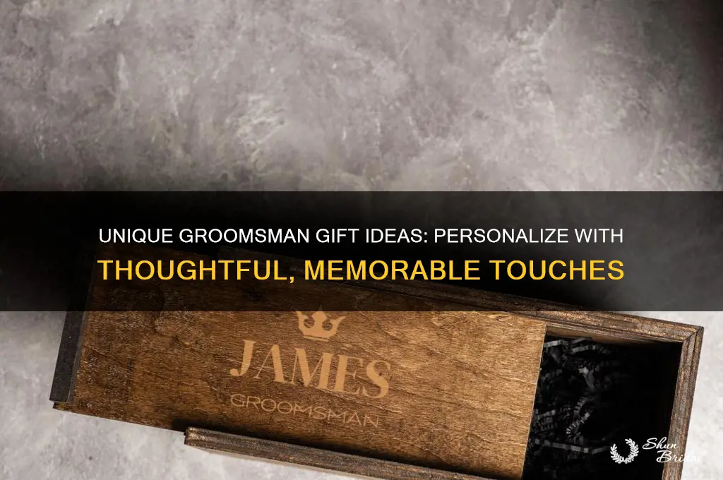 how to personalize a groomsman gift