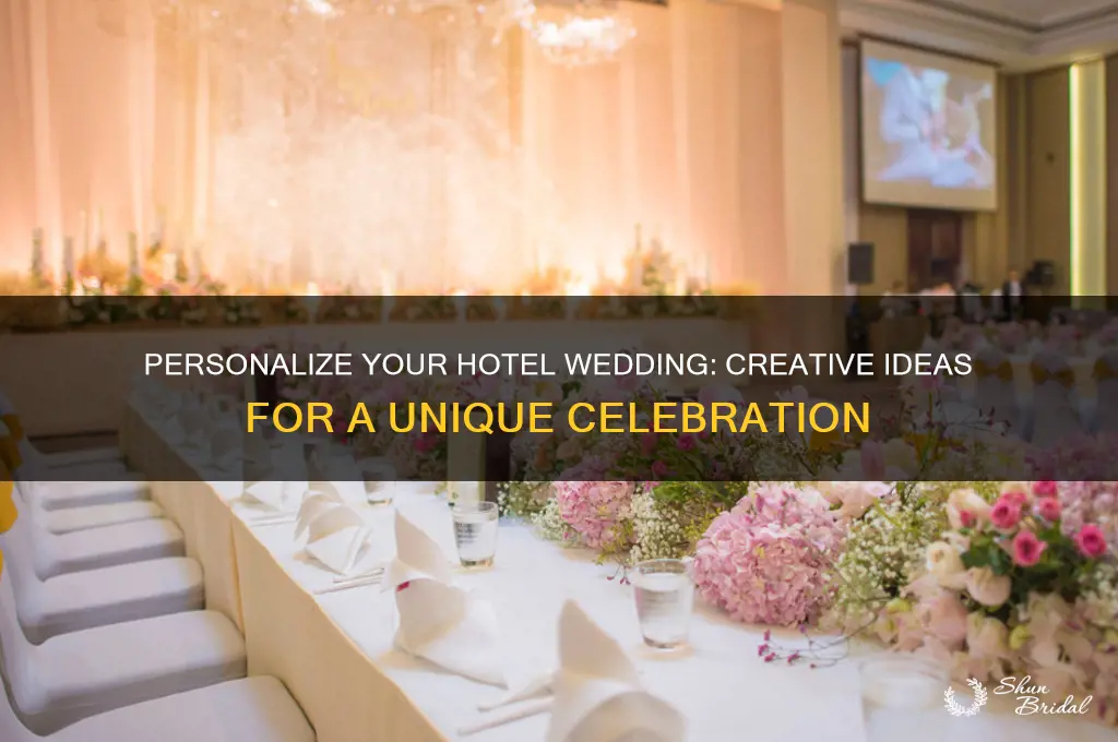 how to personalize a hotel wedding