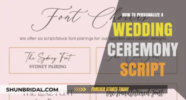 Crafting Your Unique Wedding Ceremony Script: Personalization Tips and Ideas