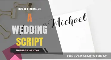 Crafting Your Unique Wedding Script: Personalization Tips and Ideas