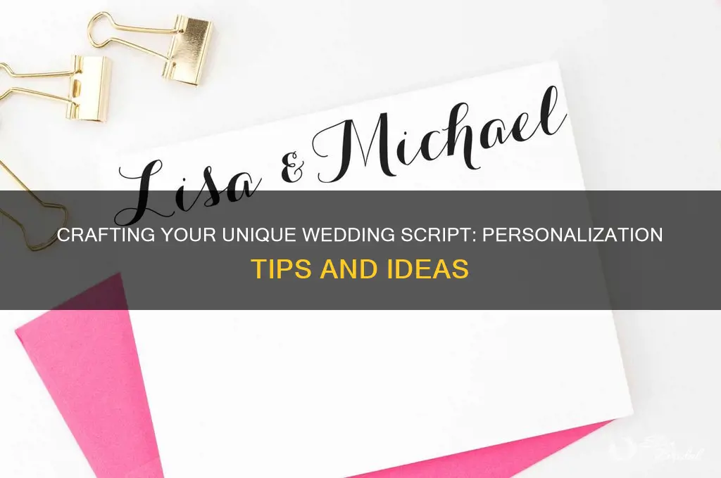 how to personalize a wedding script