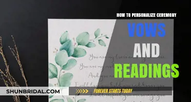 Crafting Unique Ceremony Vows and Readings: Personalize Your Special Day