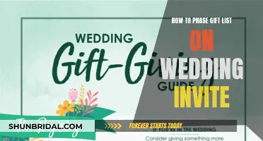 Etiquette Tips for Wedding Gift Lists