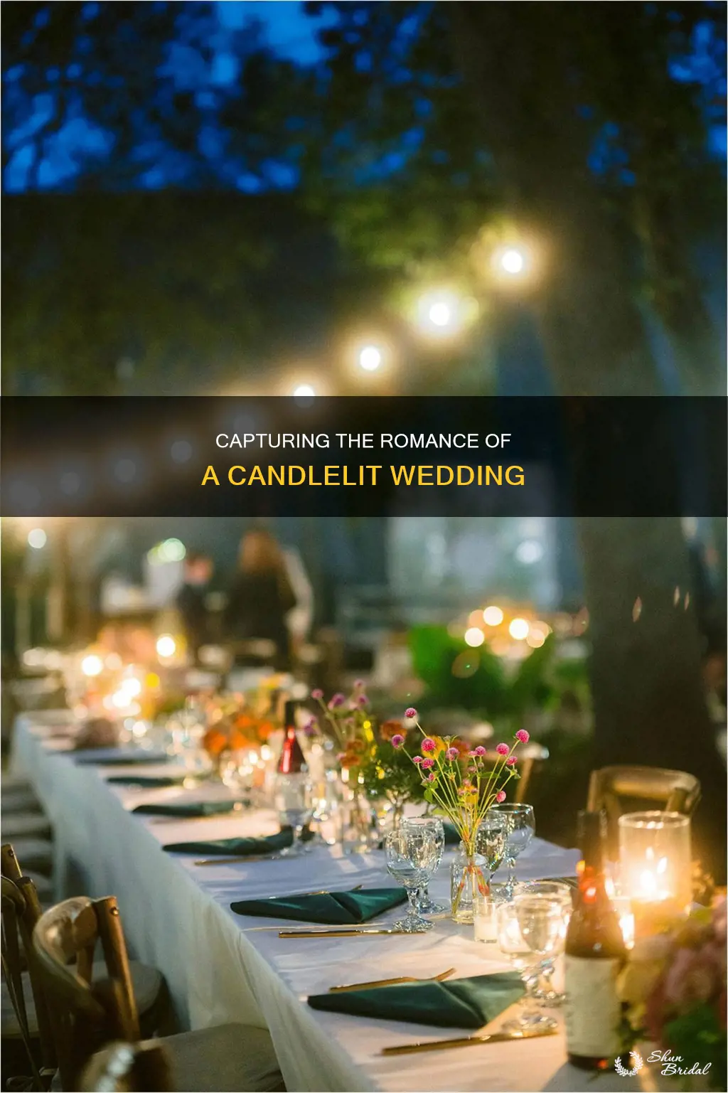 how to photograph a candlelit wedding