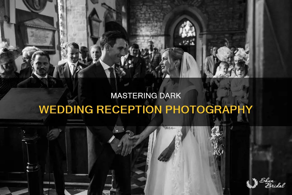 how to photograph a dark wedding reception