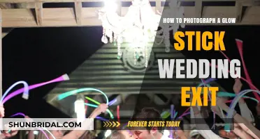 Capturing the Glow Stick Wedding Exit