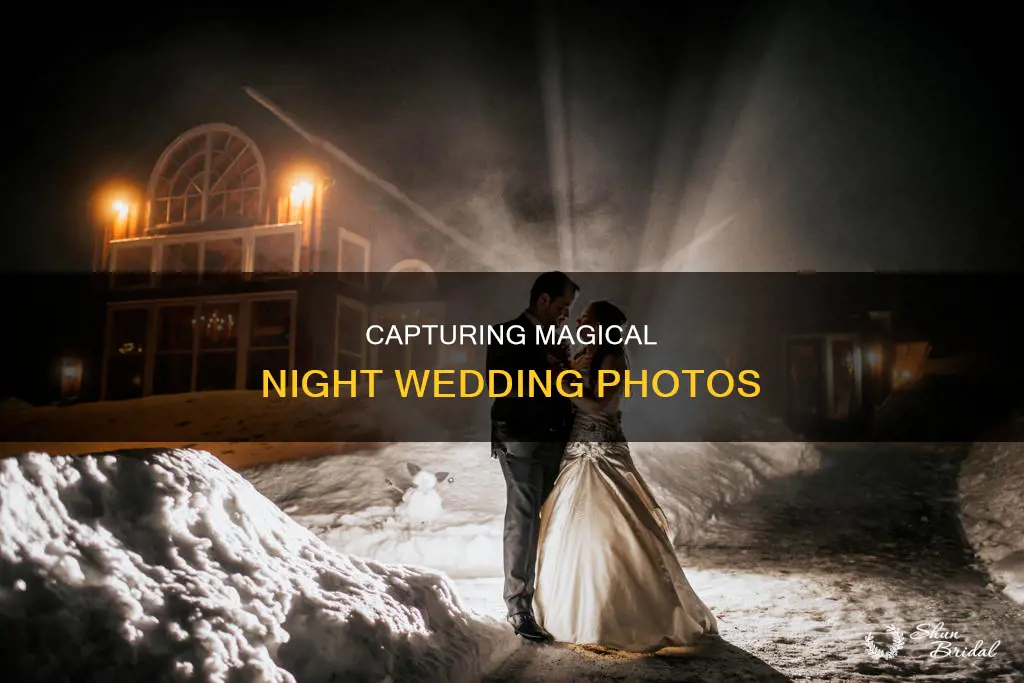 how to photograph a night wedding