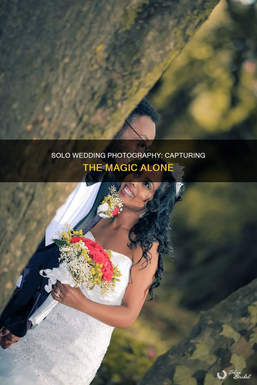 how to photograph a wedding alone