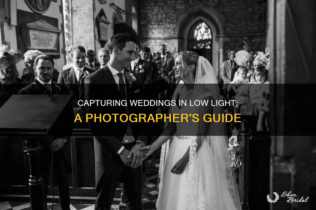 how to photograph a wedding in low light