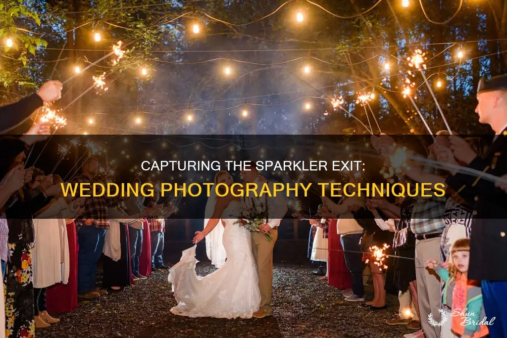 how to photograph a wedding sparkler exit