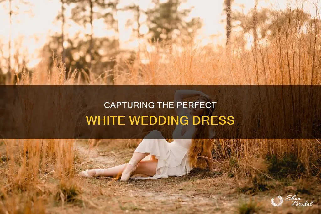 how to photograph a white wedding dress