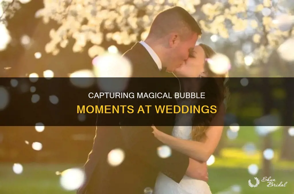 how to photograph bubbles at a wedding