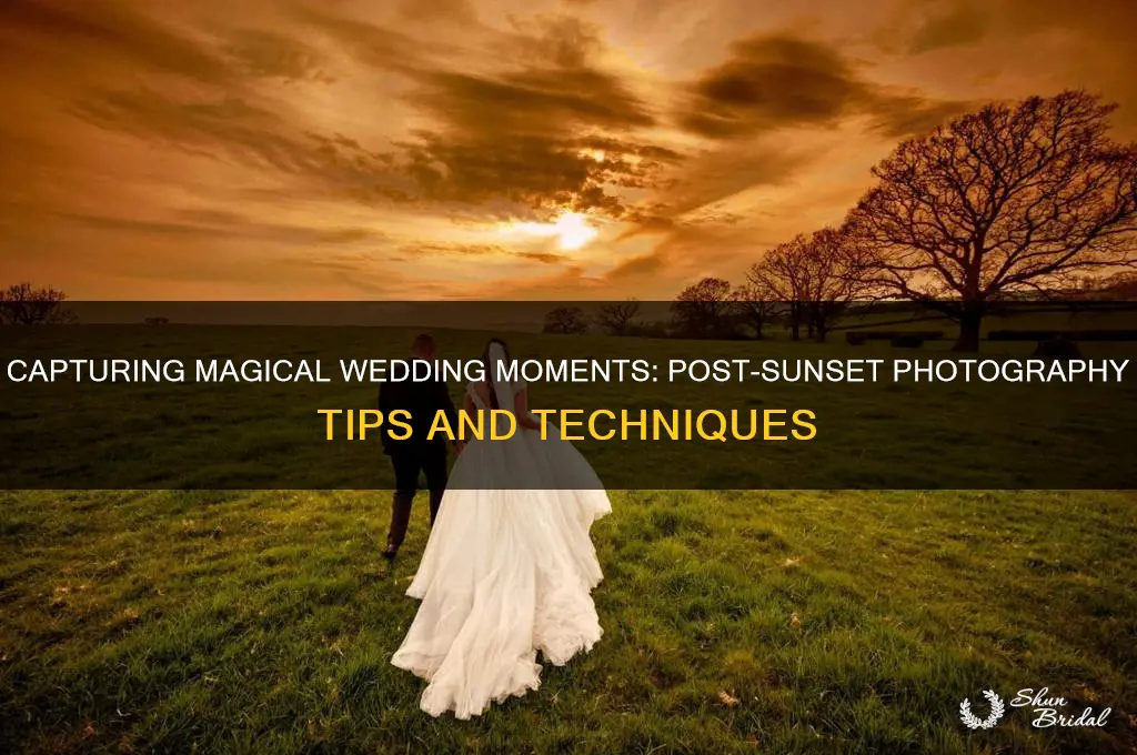 how to photograph wedding ceremony after sunset
