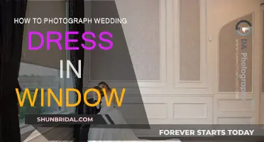 Capturing the Wedding Dress Through a Window