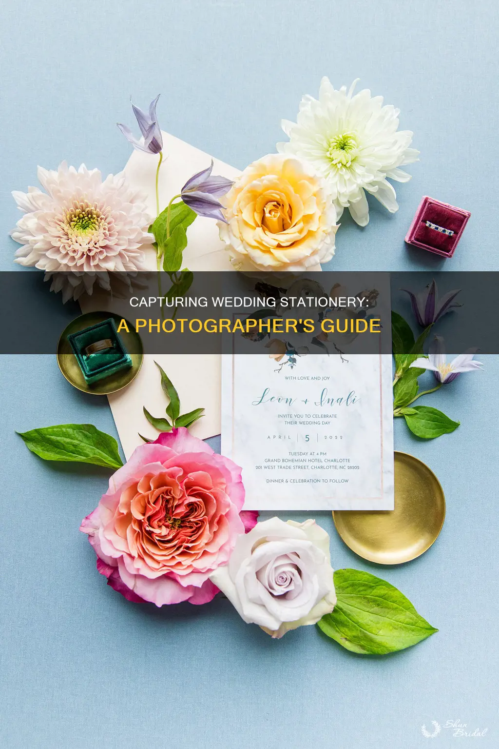 how to photograph wedding stationery