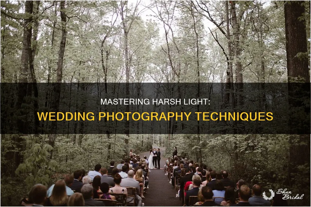 how to photograph weddings in harsh lighting