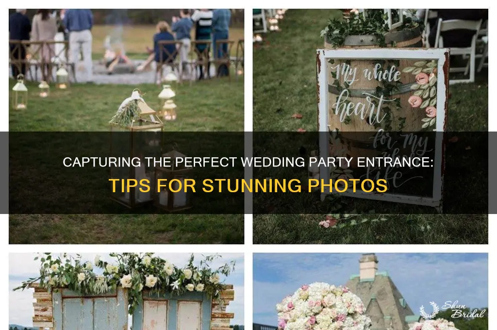 how to photography wedding party entrance