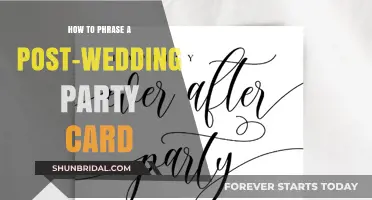 Crafting the Perfect Post-Wedding Party Card: Tips and Phrasing Ideas