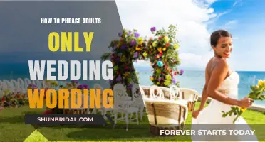 Elegant Adults-Only Wedding Wording: Crafting Tasteful Invitations with Grace