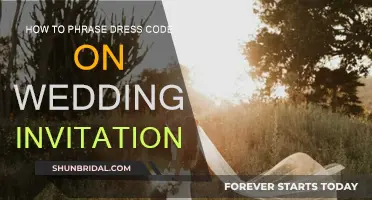 Guide to Phrasing Dress Code on Wedding Invites
