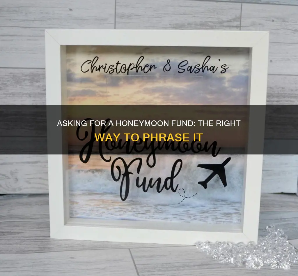 how to phrase honeymoon fund on register