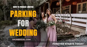 Elegant Solutions for Communicating Limited Wedding Parking to Guests