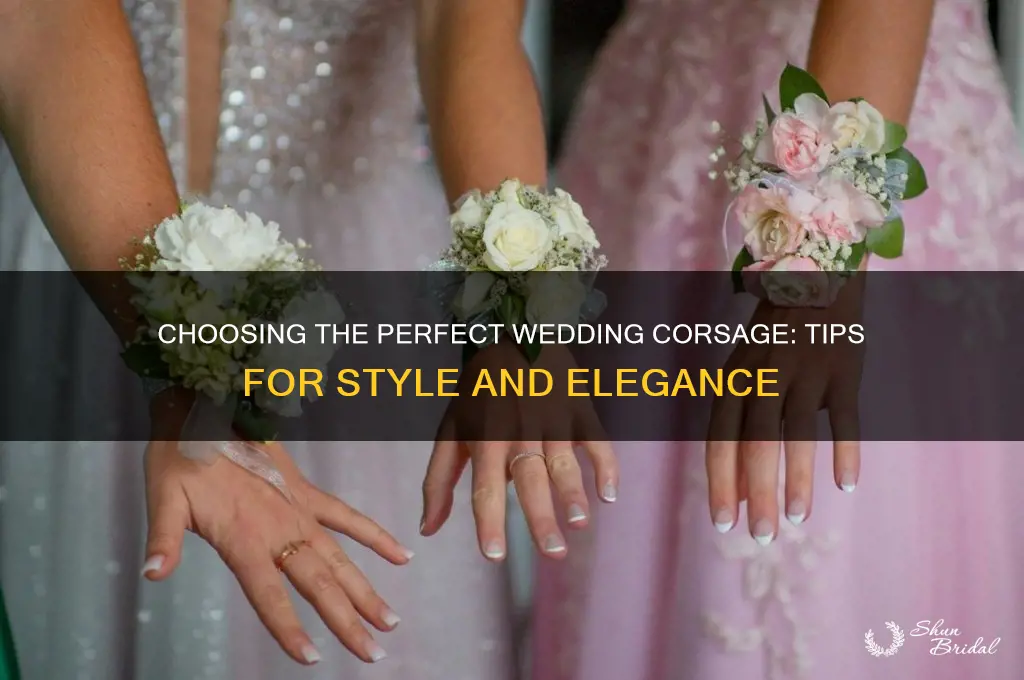 how to pick a corsage for a wedding