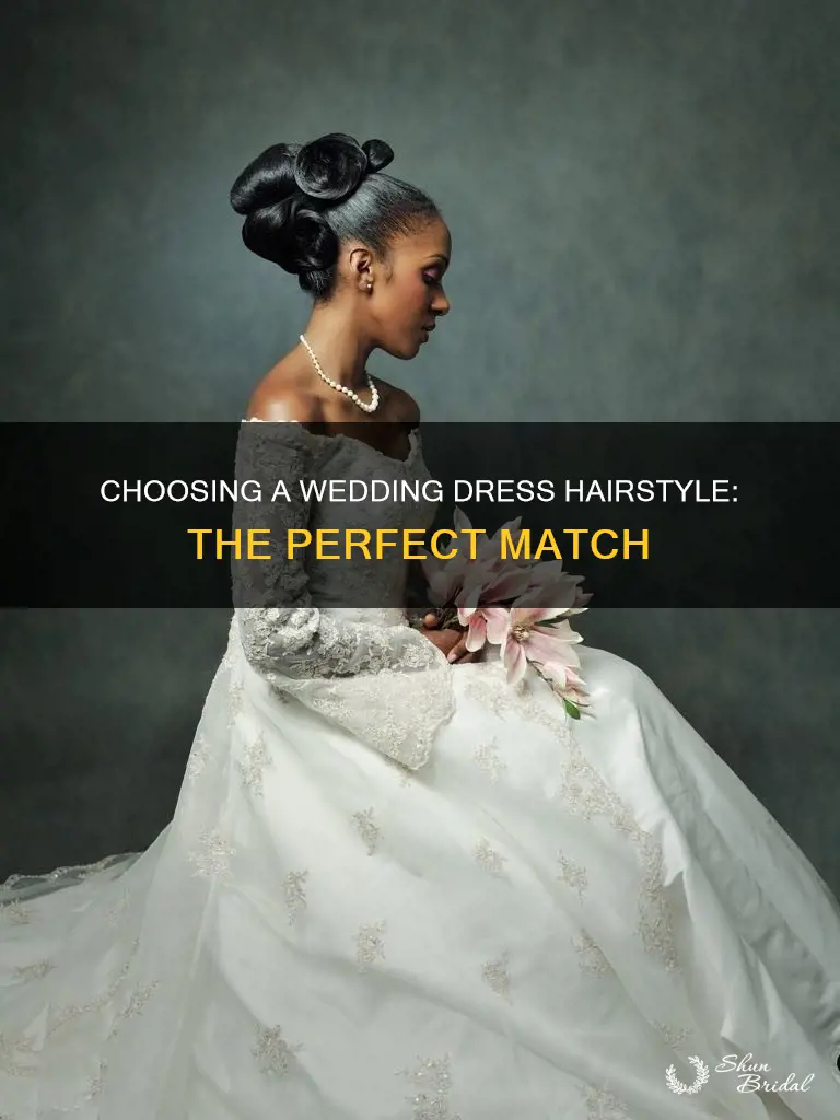 how to pick a hairstyle for your wedding dress