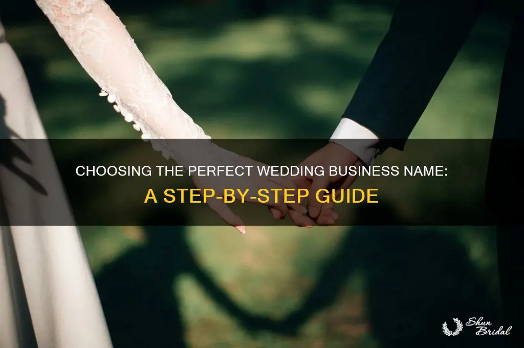 how to pick a name for wedding business