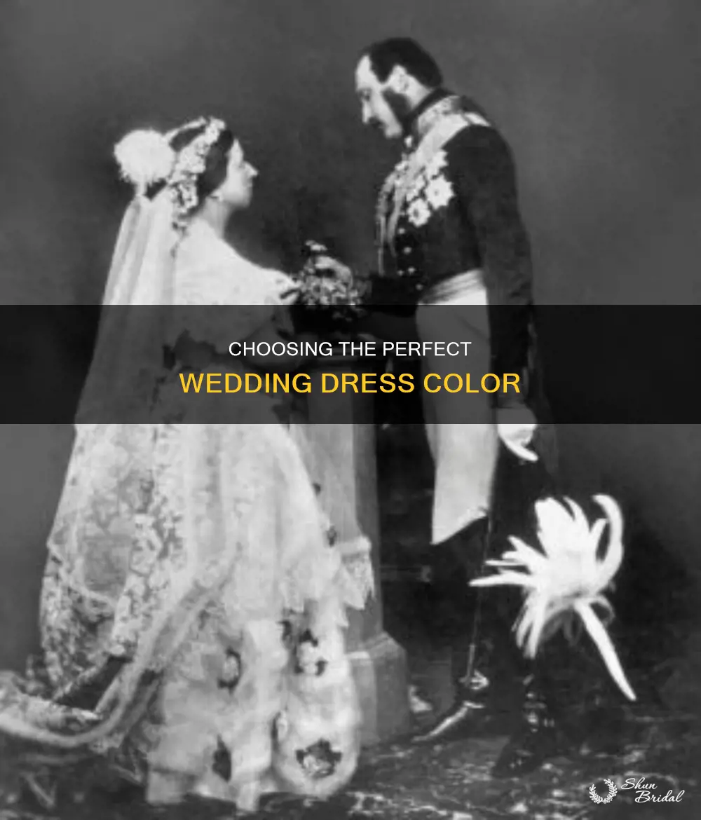 how to pick a wedding dress color