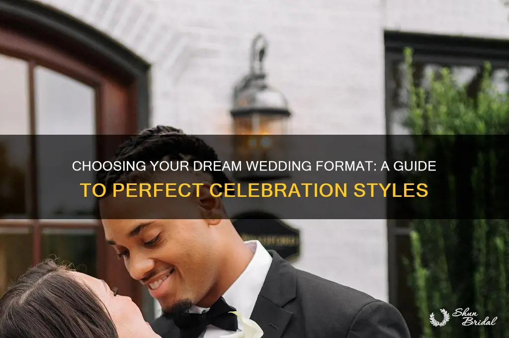 how to pick a wedding format