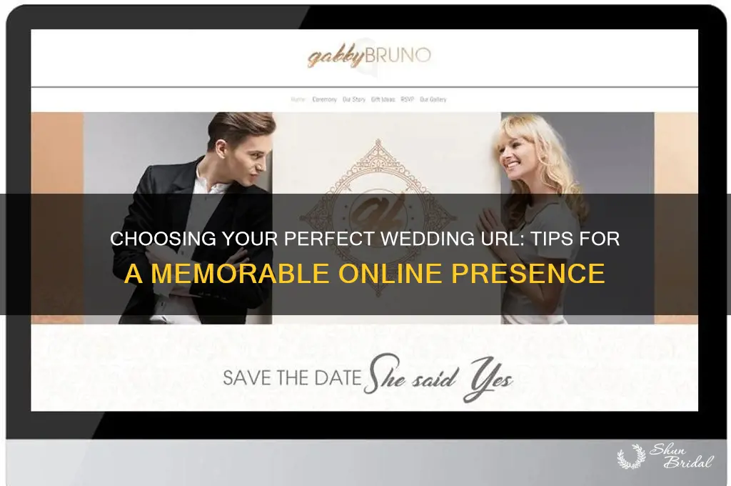 how to pick a wedding url