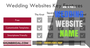 Choosing the Perfect Wedding Website Name: Tips and Ideas