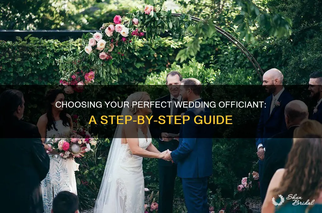 how to pick someone to officiate your wedding