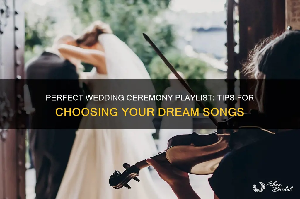 how to pick songs for wedding ceremony